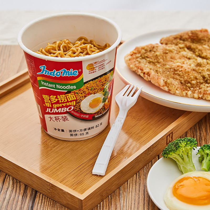 印尼进口indomie营多捞面杯面82g12速食泡面干拌面盒装桶装方便面整箱