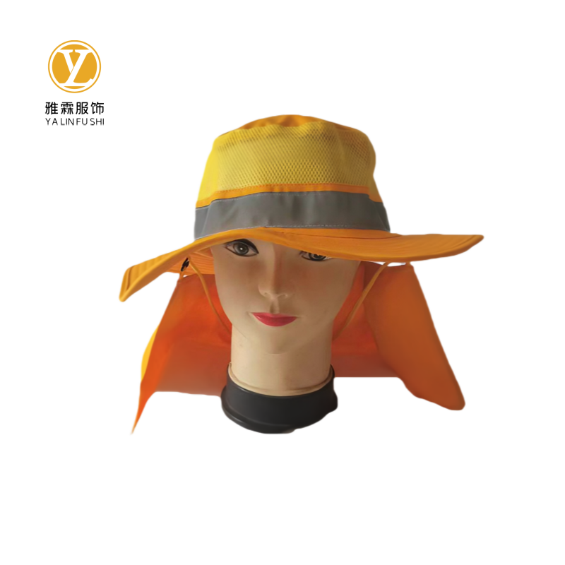 雅霖服 黄色遮阳帽YLF-ZYM250625 顶高清大图