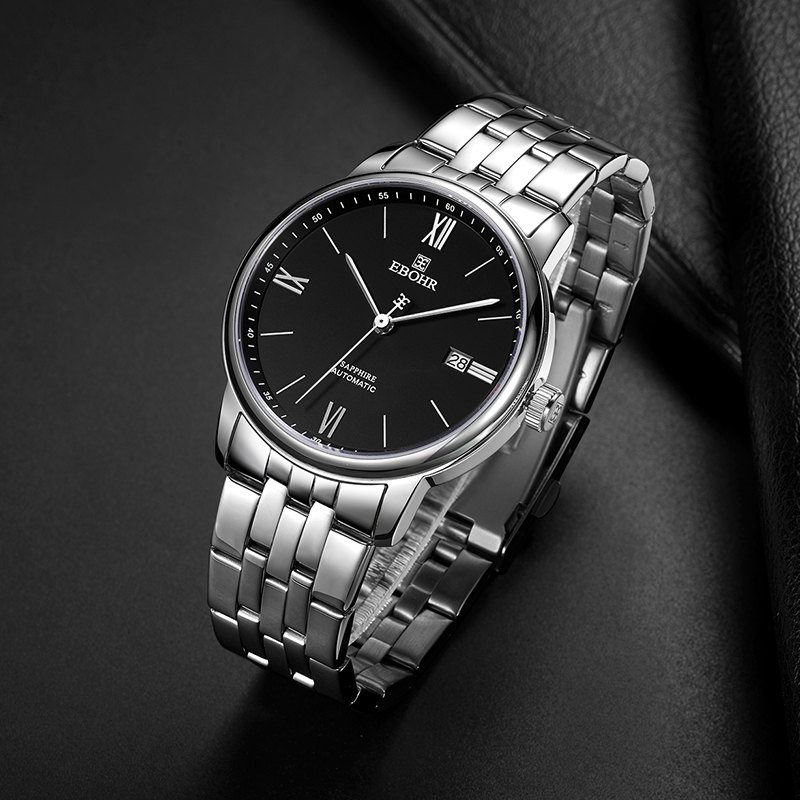 依波ebohr经典商务全自动机械男士腕表防水全国联保手表5114