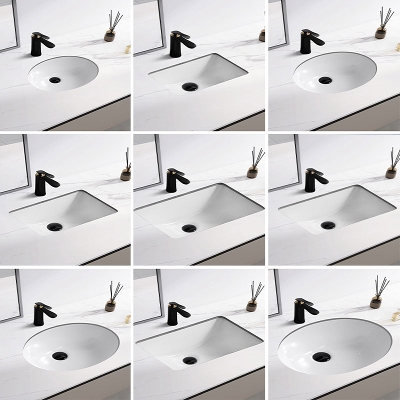 藤印象嵌入式台下盆台盆陶瓷洗脸盆方形台下洗手盆卫生间洗面盆石下盆