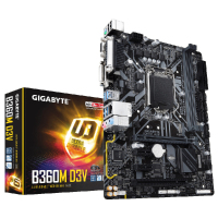 英特尔酷睿六核 i5-8400 散片 搭 技嘉 (Gigabyte) B360M D3V 主板CPU套装