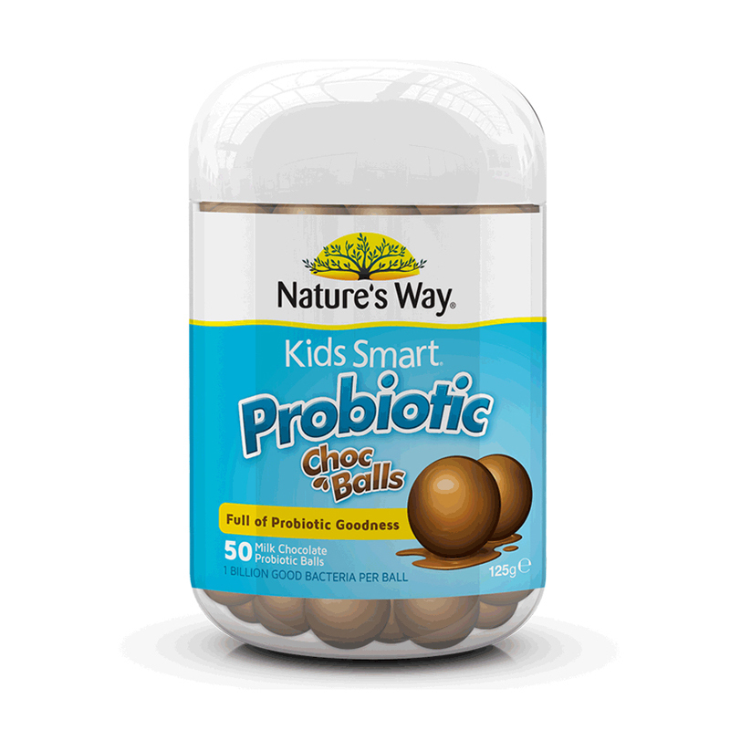Nature’s Way 佳思敏 益生菌巧克力球 50粒 1瓶装 澳洲进口