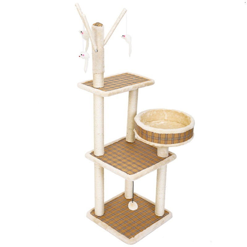 猫爬架小户型猫窝猫树一体剑麻猫抓柱猫咪用品小型猫架子夏架高清大图