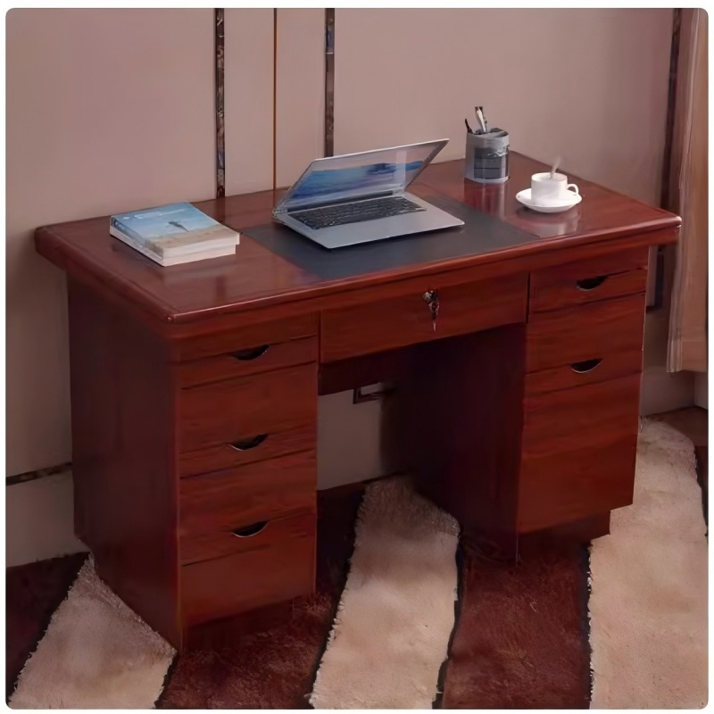 杭舍沐光办公桌1200*600*760mm530-1#木皮/张高清大图