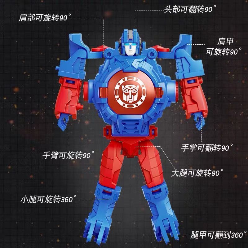 儿童变形金刚投影手表创意卡通变身机器人动漫发光电子表男孩玩具 恐龙投影手表24图