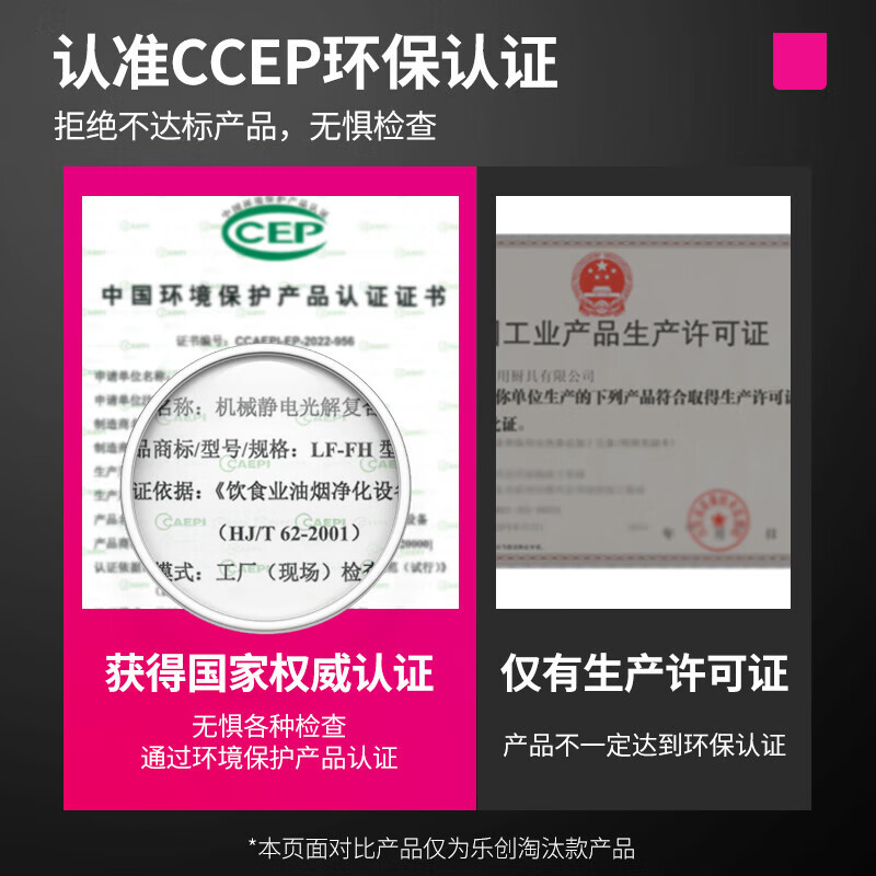 乐创(lecon)商用油烟机5500风量大吸力自动吸油烟机高效水电净化一体机LC-J-CEP5500S