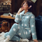 波迷娜(BOMINA)女士睡衣三层加厚加绒夹棉款保暖服套装