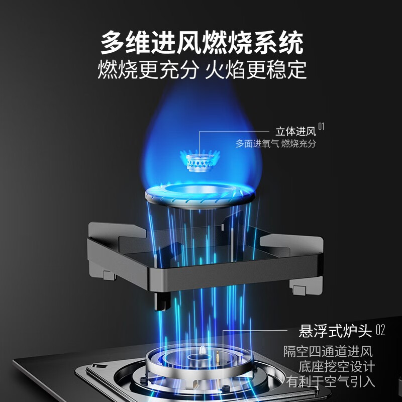 华帝百得顶侧双吸抽油烟机燃气灶套餐家用厨房大吸力吸油烟机灶具套装烟灶套装组合7字型烟灶套装E616+QE50(液化气)