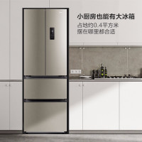 美的319升双开门冰箱小型变频多门冰箱法式对开门四开门 智能无霜电冰箱