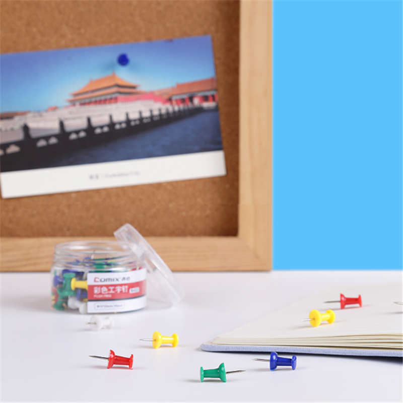 齐心 B4023 彩色工字钉 (Ø10*23mm) 5盒装