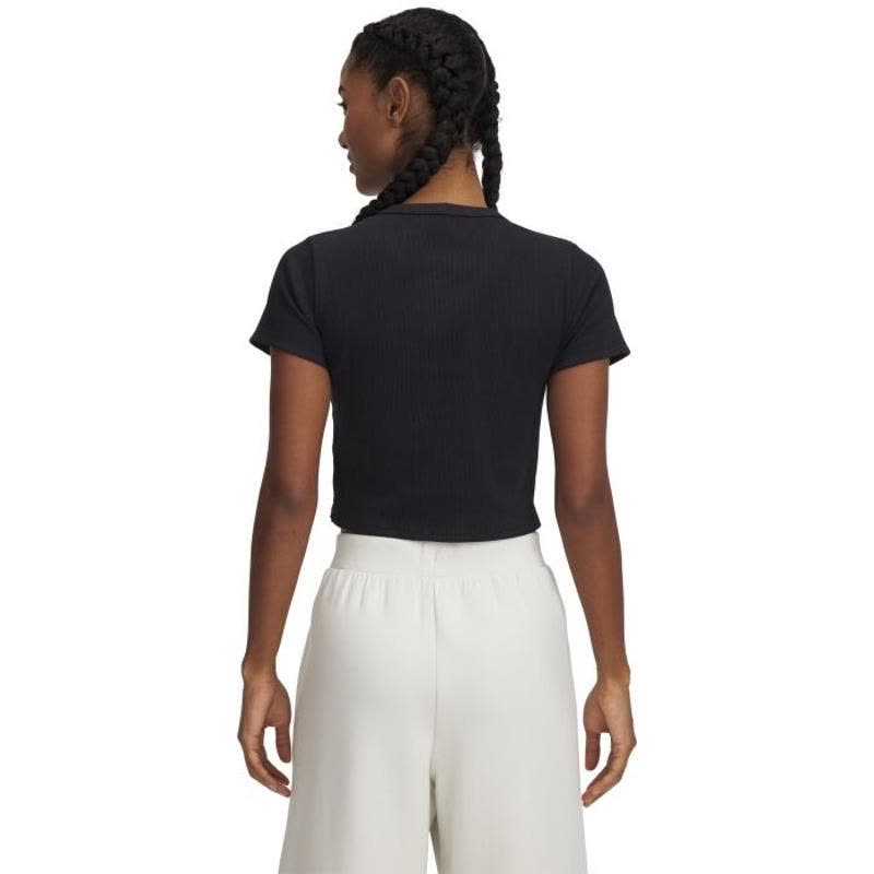 Under Armour运动女T恤轻便透气四向弹力修身短款图片