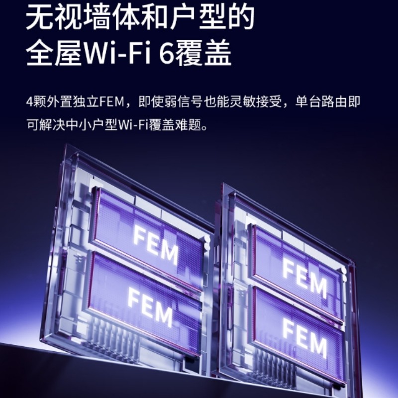 千兆无线路由器 大道AX3000满血WiFi6 5G双频穿墙 Mesh 3000M无线速率高清大图