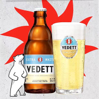 白熊(VEDETT) 比利时进口精酿啤酒 小麦啤酒 330ml*24瓶整箱装