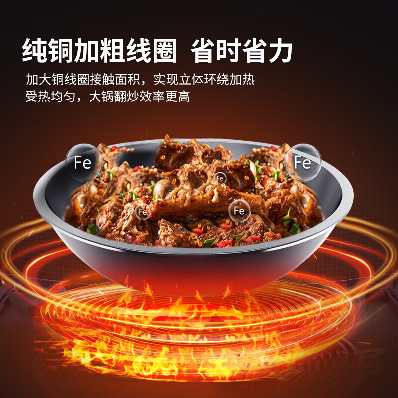 意黛斯(YIDAISI)商用电磁炉 大功率电磁炉单头大炒锅酒店学校食堂电磁灶20KW YDS-DCDGZ80-20DW高清大图