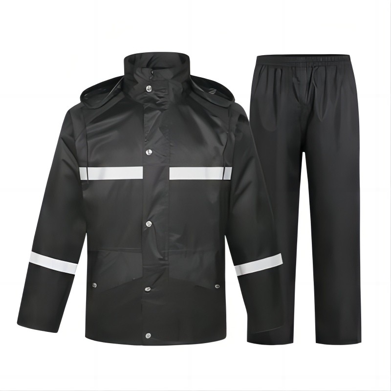 雨衣雨裤套装男士加厚防水全身摩托车电瓶车分体成人徒步骑行雨衣高清大图