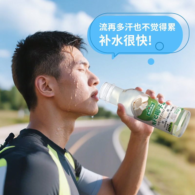 版纳雨林NFC椰子水100%纯果汁 无添加 280ml*12瓶 鲜椰榨汁 富含天然电解质 矿物质 微量元素 新鲜健康高清大图