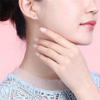 DTOTO 日韩经典四爪耳钉端庄典雅日常百搭纯银耳环女