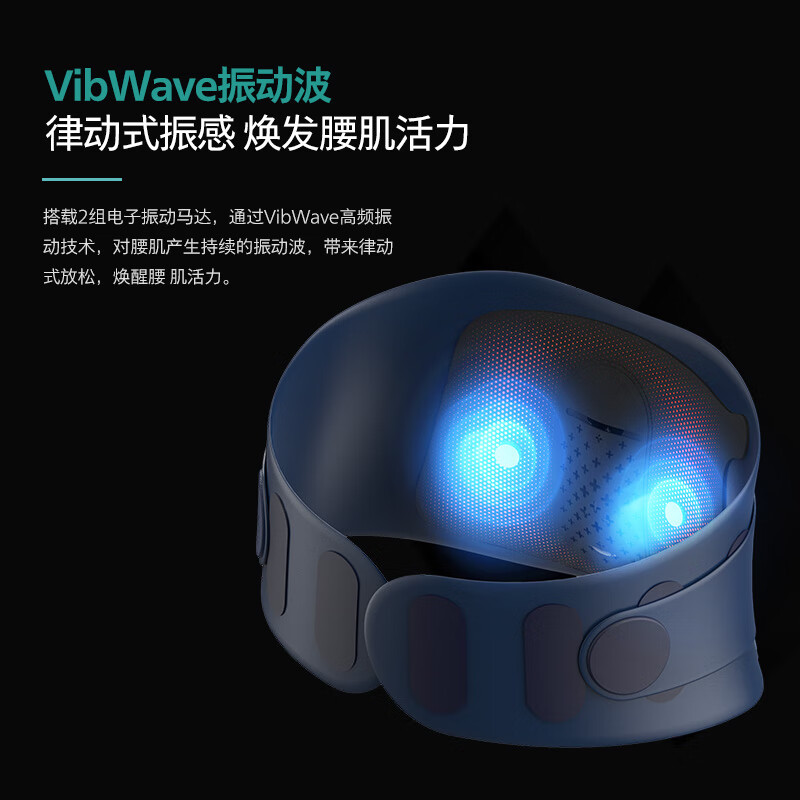 飞利浦(PHILIPS)腰部按摩器 [撑腰宝]支撑腰带护腰养腰热敷按摩腰带钢条腰托3209B高清大图