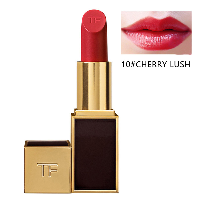 Tom Ford汤姆福特TF口红18年TF白管黑管新品细管口红润唇膏3g 10#CHERRY LUSH