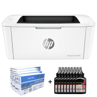 惠普(hp)M17A黑白激光打印机家庭小型学生家用企业办公文件文档试卷打印机A4办公替代1108 1106 m104A套餐五