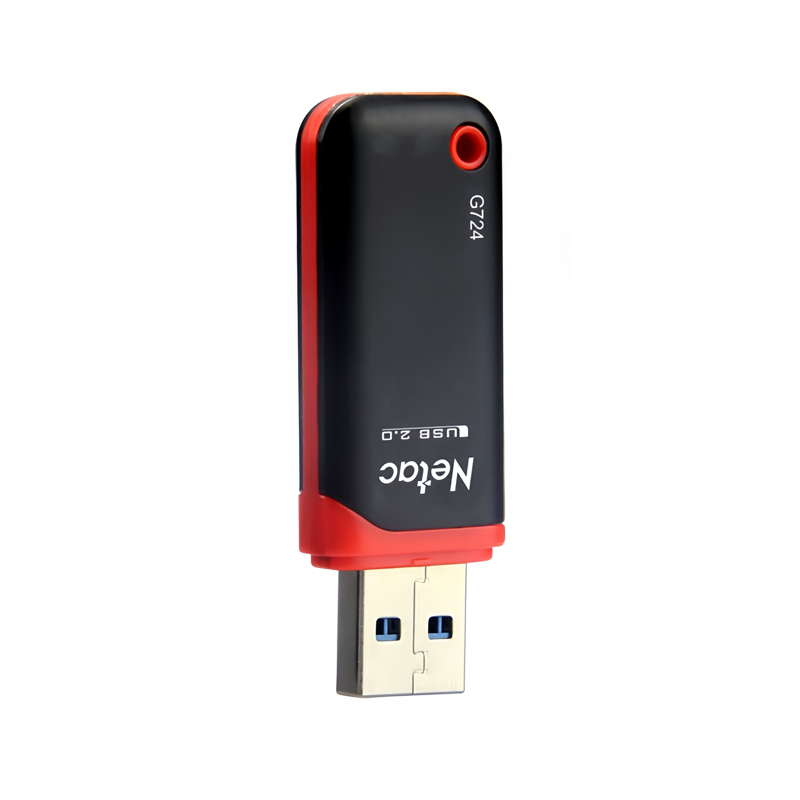 朗科(Netac) U盘 G724 32G USB2.0 红黑色高清大图