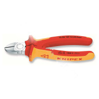 凯尼派克 KNIPEX 70 06 160160mm斜口钳(镀铬头,双色双重材料绝缘手柄,1000V)