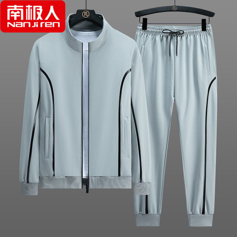 运动套装男士春秋季新款潮流全套休闲卫衣两件套上衣服高清大图