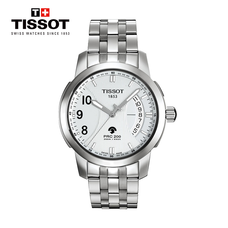[低至5折]天梭(TISSOT)瑞士手表 PRC200系列运动独特钢带男士石英表T014.421.11.037.00礼物