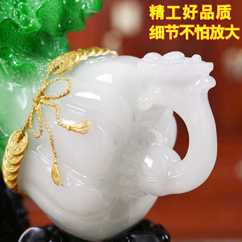 礼品之家 如意白菜摆件 招财貔貅百财家居装饰品客厅桌面工艺品送女朋友七夕情人节礼物