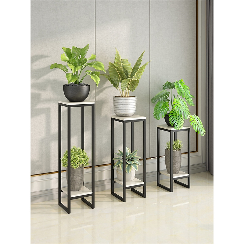 北欧铁艺花架子花盆架子藤印象客厅简约落地式阳台花架置物架室内绿萝