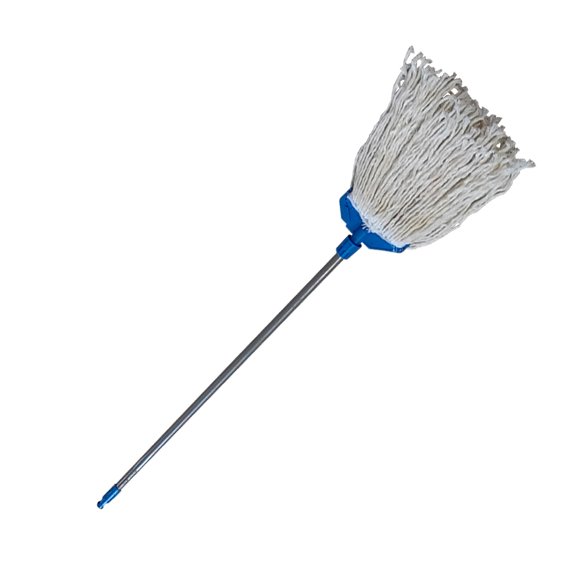 炯毅 铁把铁杆墩布棉线拖把吸水拖把白棉线绒线老式白线墩布白线拖布 拖布 铁杆棉线 17cm 套高清大图