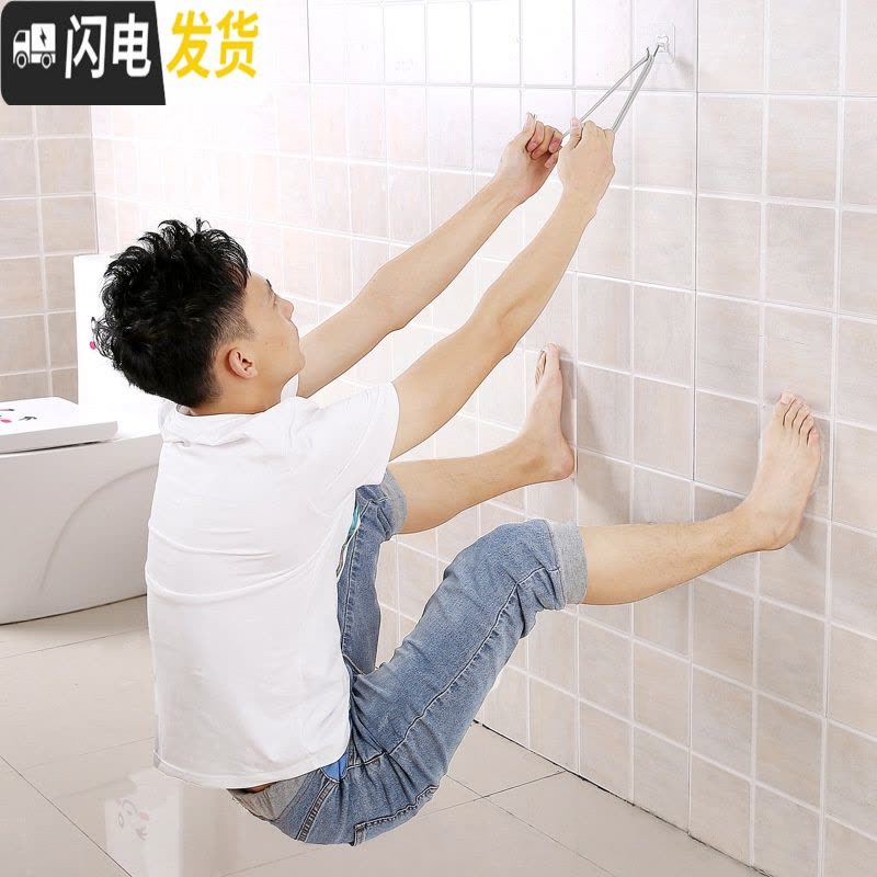 三维工匠挂钩强力粘胶后上吸盘衣钩厨房贴墙壁壁挂承重无痕贴免打孔粘钩 免钉挂钩(60只装)承重20斤图片