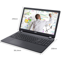 宏碁(acer)EX2519 15.6英寸笔记本电脑 四核N3160 N4000 N3710 N3150 4G 1TB机械硬盘 蓝牙 高清雾面屏 黑色 定制