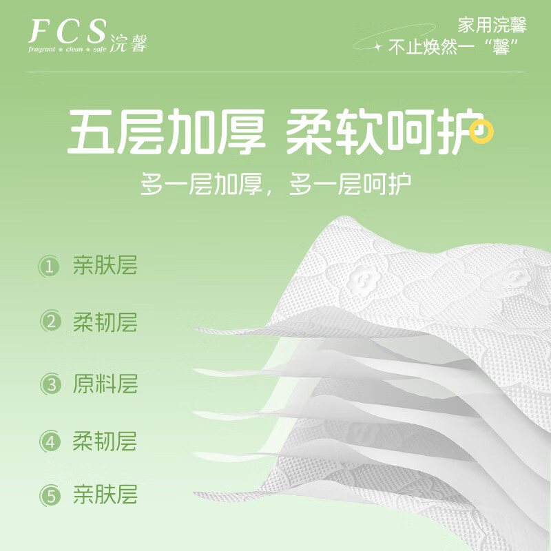 蓝漂 浣馨云朵纸巾抽纸整箱批餐巾纸家用面巾纸抽卫生纸尝鲜装3包装高清大图