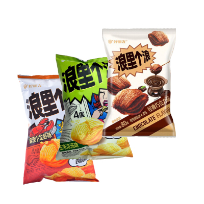 好丽友 浪里个浪 65g 麻辣小龙虾味-单包*5