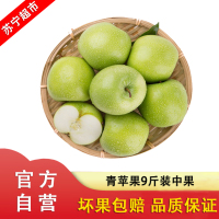 现摘陕西青苹果9斤装中果 新鲜苹果 应季水果自营水果 单果约65-70mm