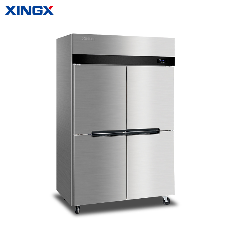 星星(XINGX)KCD-1271M4四门冰箱铜管商用厨房冰柜大容量饭店酒店后厨双温冷藏冷冻保鲜柜全冷冻铜管冰箱