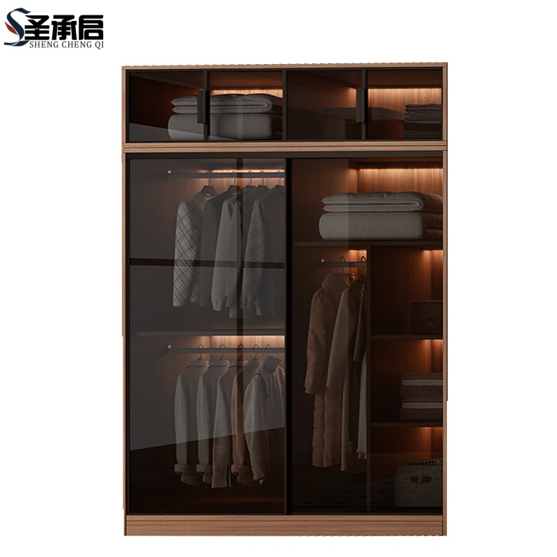 圣承启木质衣柜140cm台高清大图