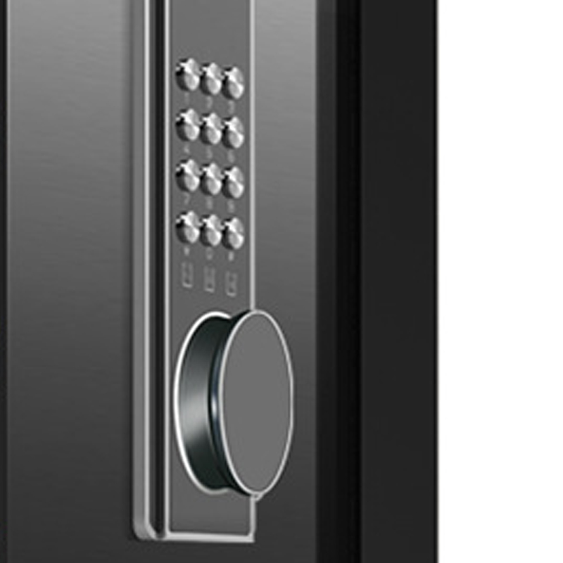 臻远 ZY40618090 小型保险柜密码保险箱全钢防盗保管箱 45cm黑色电子密码款高清大图