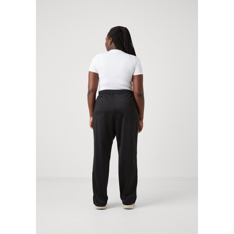 Adidas纯聚酯纤维女运动裤宽松直筒长款弹力腰侧口袋运动裤高清大图