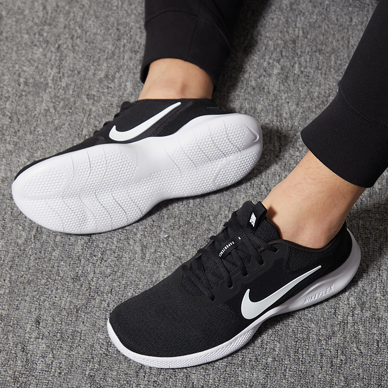 Nike耐克男鞋2021冬季新款FLEX 9赤足轻便透气跑步鞋