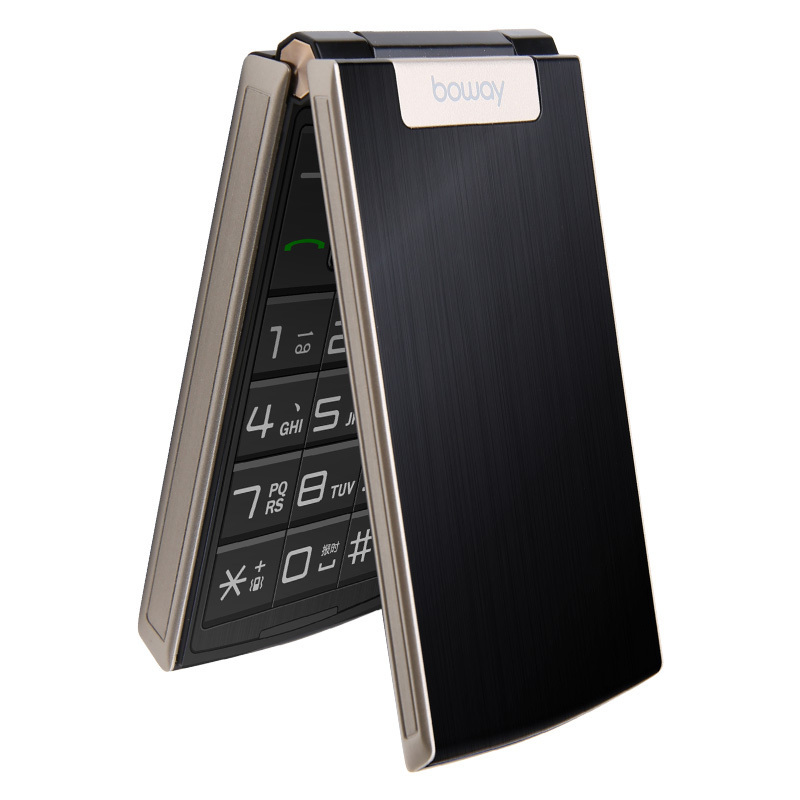 邦华bowayf6老年手机超长待机移动联通翻盖老人手机老年机魔幻黑