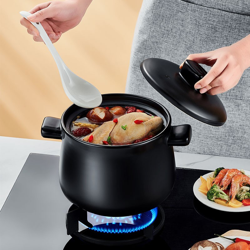 爱仕达(ASD)天然陶瓷煲砂锅炖汤石锅新陶养生煲中药锅2.5L高汤煲RXC25K3WG高清大图