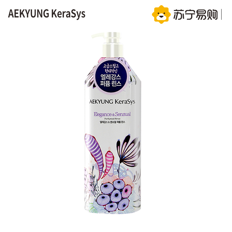 爱敬 科娜洗丝 韩国进口护发素 紫色香水(抚平毛糙 滋养柔顺) 600ml/瓶