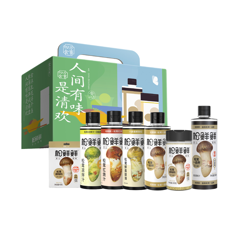 松鲜鲜 食本蕴-清欢系列礼盒(大)1650g+250ml