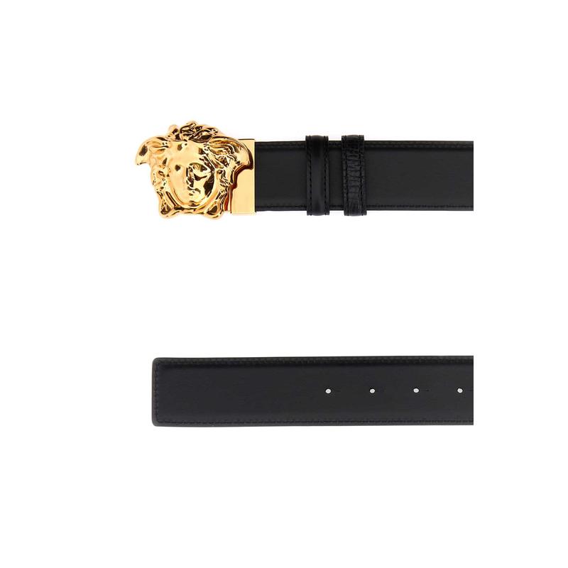 Versace/范思哲小牛皮cm金属五金可调美杜莎图案男士腰带高清大图