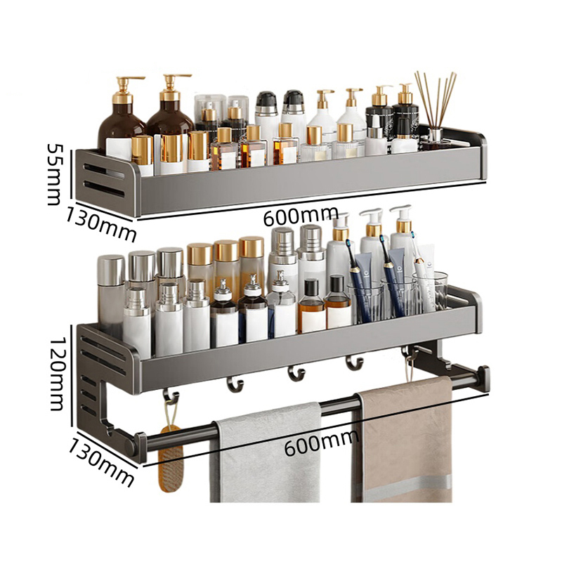 豫汉迎免打孔毛巾架 毛巾架免打孔600*130*120mm套