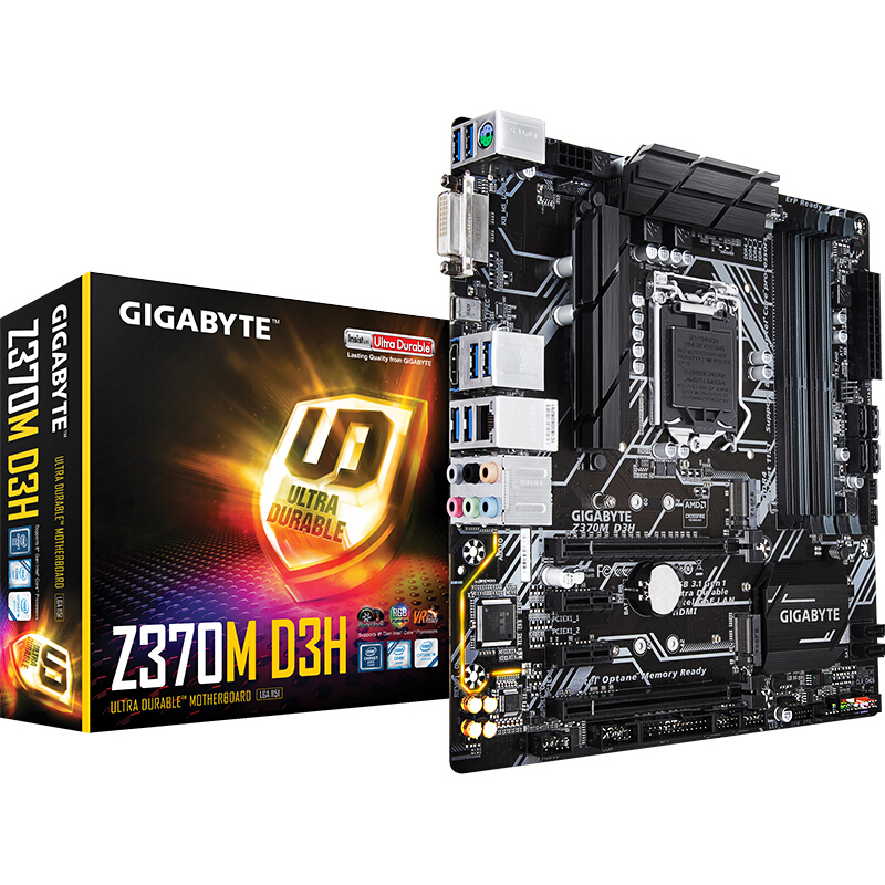 Gigabyte/技嘉 Z370 电脑电竞游戏主板 1151台式机独立主板(安装)