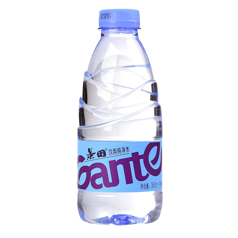 景田饮用水纯净水360ml*24瓶 整箱装瓶装水开会活动用企业采购
