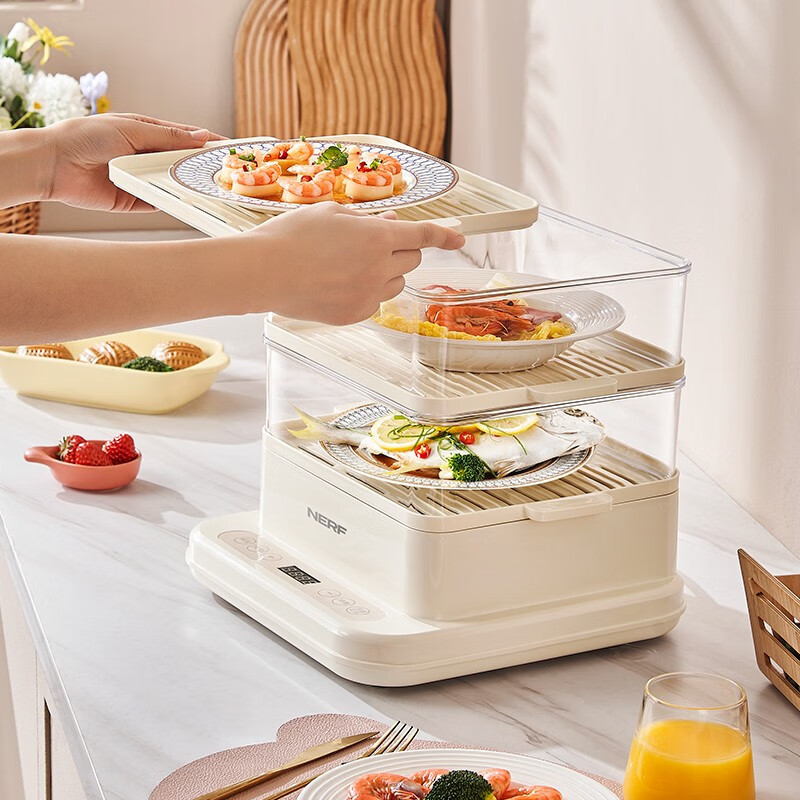 拉尔弗( Nerf) 20L三层大容量电蒸锅 AEM-DZG8高清大图